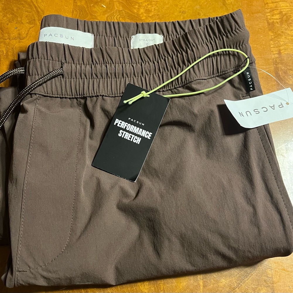 Pacsun Brown Performance Stretch Pants